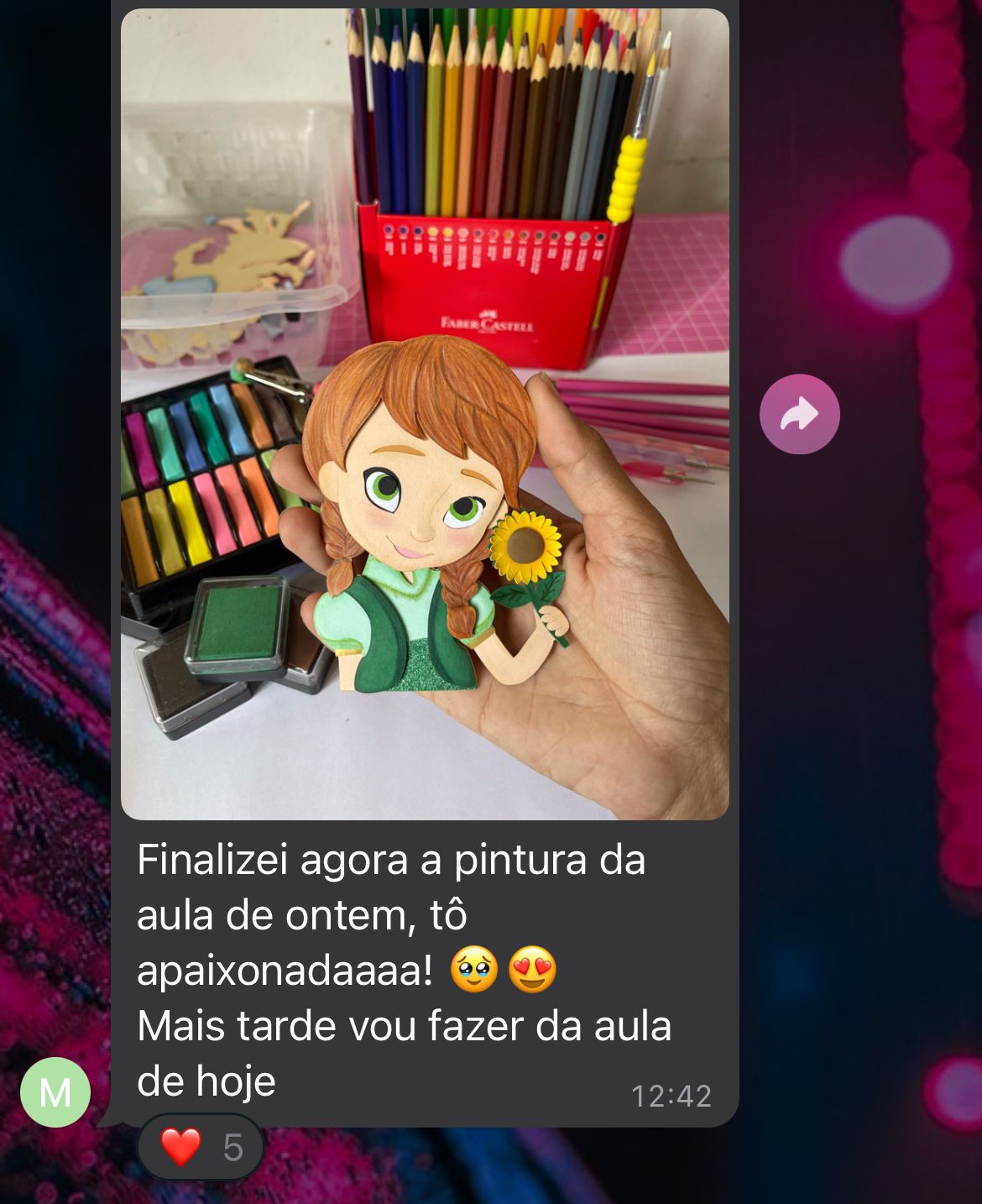 Depoimento de aluna